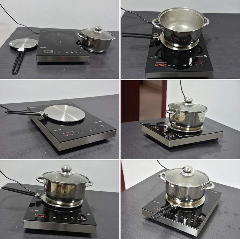 CozyKit Heat Diffuser Stainless Steel Induction Adapter Plate Coffee Milk Cookware Induction Hob Heat Cooking Diffuser for Electric Stove 7.5inch - Image 4